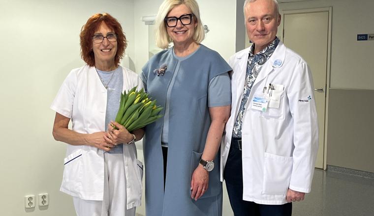 Pärnu linnavalitsuse esindus külastas sünnitusosakonda: pikaajaline koostöö jätkub beebide une heaks