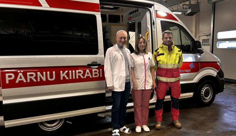 Pärnu Haigla kiirabi võimekus tugevnes uute sõidukite ja mobiilse hapnikulahenduse abil